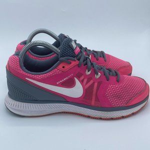 Nike Zoom Winflo Pink Gray Athletic Sneakers